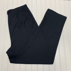 NWT Lands' End Black Pleat Front Trouser Sz 16
